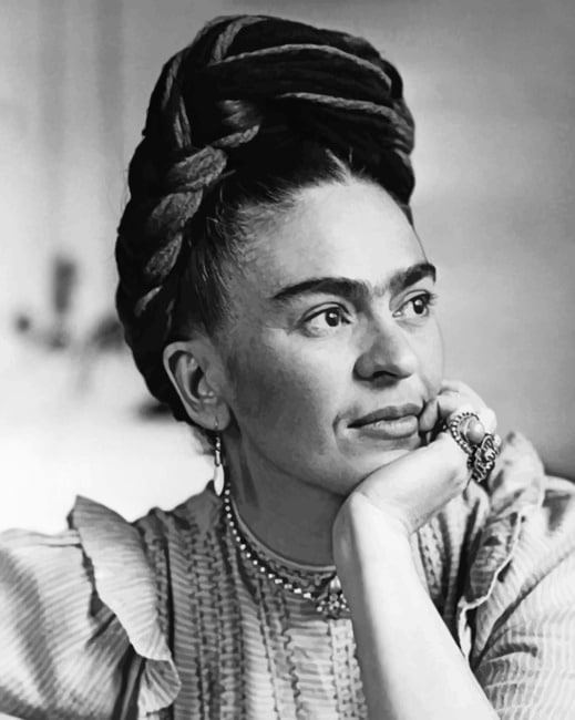 black-and-white-frida-kahlo-new-paint-by-numbers-numeral-paint-kit