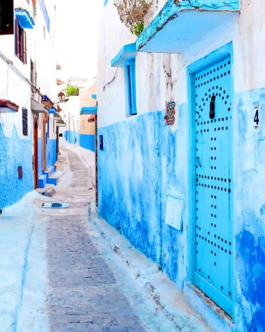 Chefchaouen City Paint By Numbers