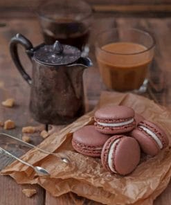 Coffee And Macaroons Paint By Numbers