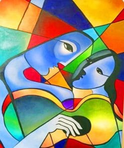Colorful Abstract Lovers Paint By Numbers