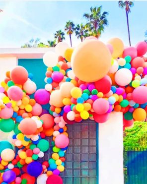 Colorful Balloons Paint by numbers