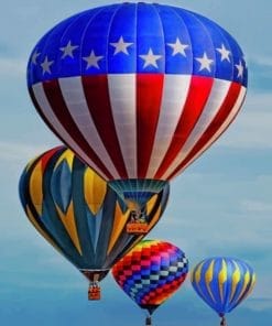 Hot Air Balloons Paint By Numbers