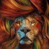 Colorful Lion Paint By Numbers