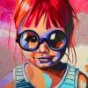Little Girl Wearing Glasses Paint By Numbers