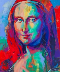 Colorful Mona Lisa Paint by numbers