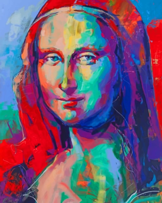 Colorful Mona Lisa Paint by numbers