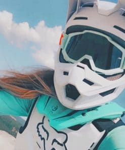 Motocross Girl Paint By Numbers