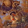 Coon Hunting Coonhound paint by numbers