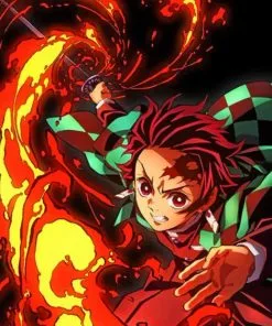 Tanjiro Demon Slayer Paint By Numbers