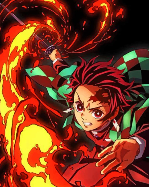 Tanjiro Demon Slayer Paint By Numbers