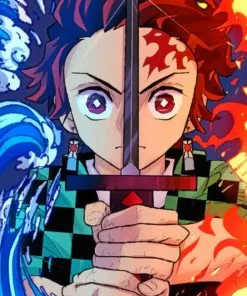 Demon Slayer Tanjiro Paint By Numbers