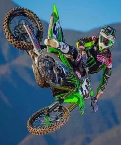 Dirt Bike Flip Paint By Numbers