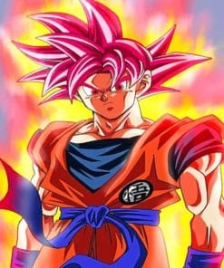 Super Saiyan Goku Paint By Numbers