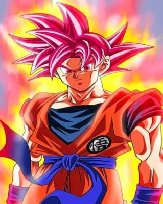 Super Saiyan Goku Paint By Numbers - Numeral Paint Kit