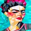 Geometric Frida Kahlo Paint By Numbers