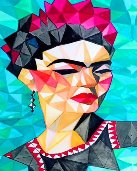 Frida Kahlo Folk Art Paint By Numbers - Numeral Paint Kit