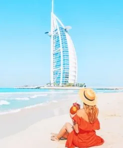 Girl In Dubai Paint By Numbers