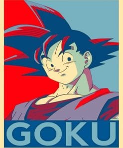 Goku Poster Paint By Numbers