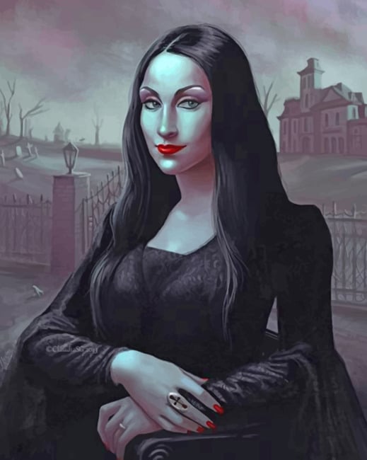 Morticia Addams Paint By Numbers