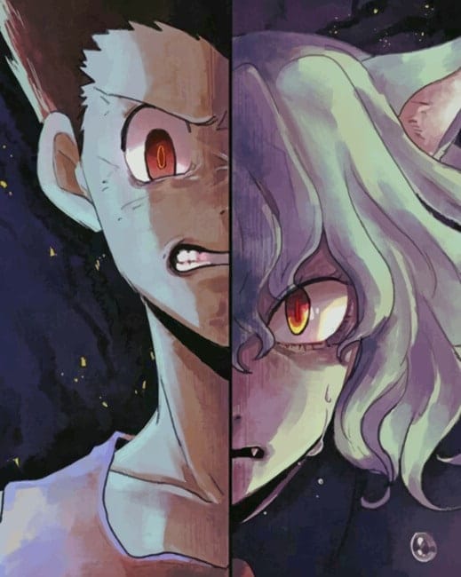 Gon And Neferpitou Paint By Numbers