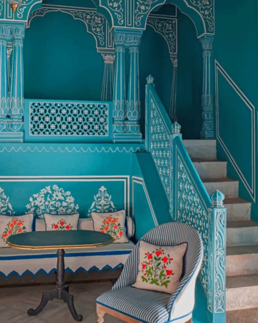 Jaipur Palace Hotel Paint By Numbers