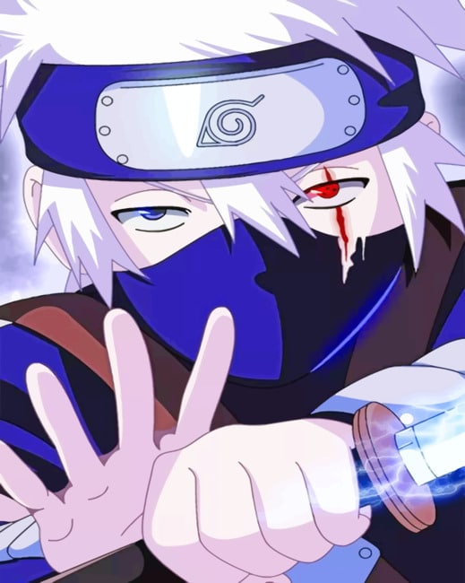 Kakashi Hatake Naruto Paint By Numbers - Numeral Paint Kit