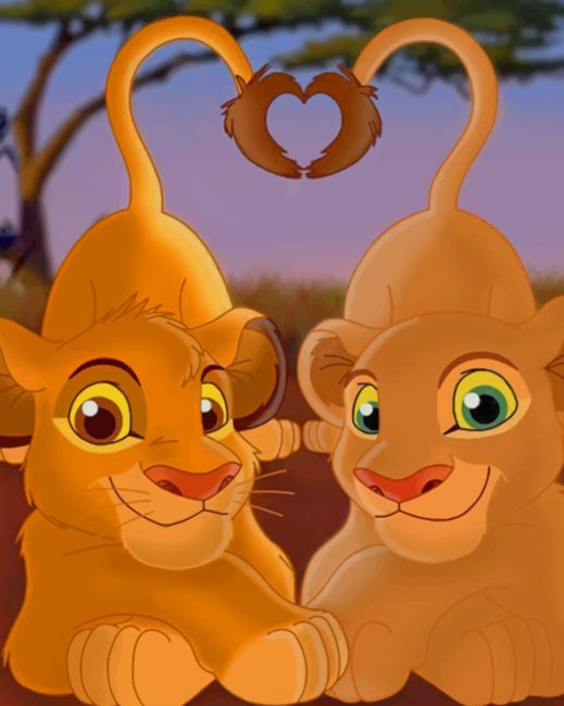 Simba And Nala Paint By Numbers