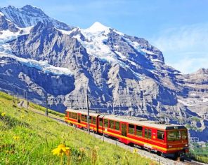 Jungfrau Train Railway Paint By Numbers