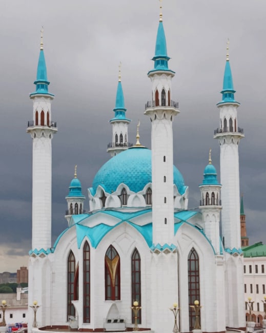 Kul Sharif Mosque Kazan Paint By Numbers