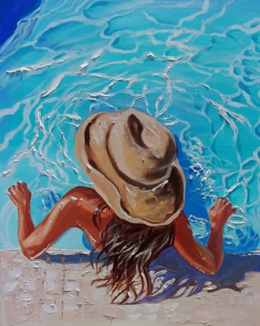 Pool Party - Mini Paint by Numbers Kit