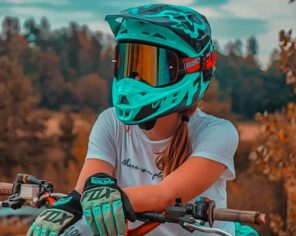 Motocross Woman Paint By Numbers