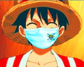 Luffy Wearing A Mask paint by numbers