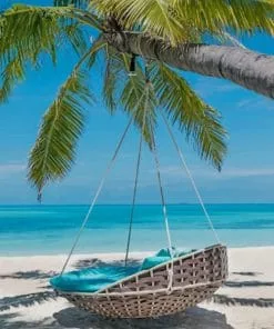 Palm Tree Hammock Paint By Numbers