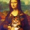 Mona Lisa And Cat Paint By Numbers
