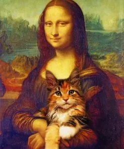 Mona Lisa And Cat Paint By Numbers