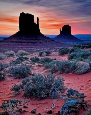 Monument Valley Desert Arizona paint by numbers