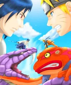 Naruto Vs Sasuke Paint By Numbers