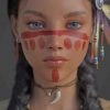 Native American Girl Paint by numbers