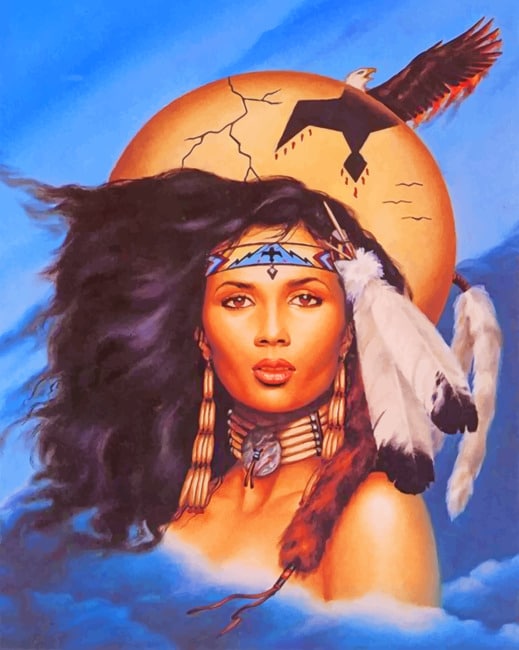 Native American Girl Paint By Numbers
