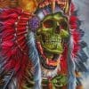 Native American Skull Paint By Numbers