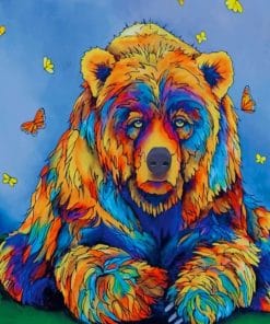 Colorful Bear Paint By Numbers