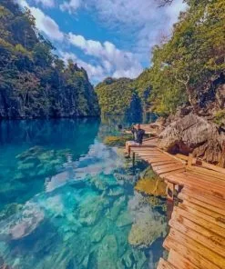 Kayangan Lake Philippines Paint By Numbers