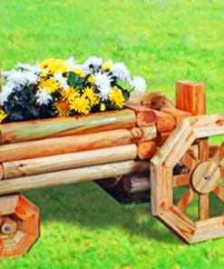Wagon Planter Paint By Numbers