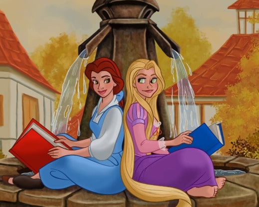 Rapunzel And Belle Paint By Numbers