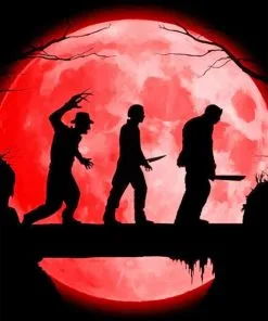 Scary Halloween Characters Paint By Numbers