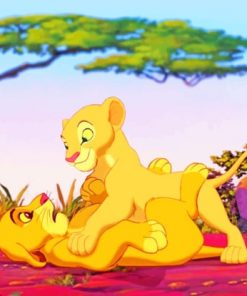Simba And Nala paint by numbers