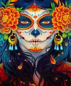 Sugar Skull Woman Paint By Numbers