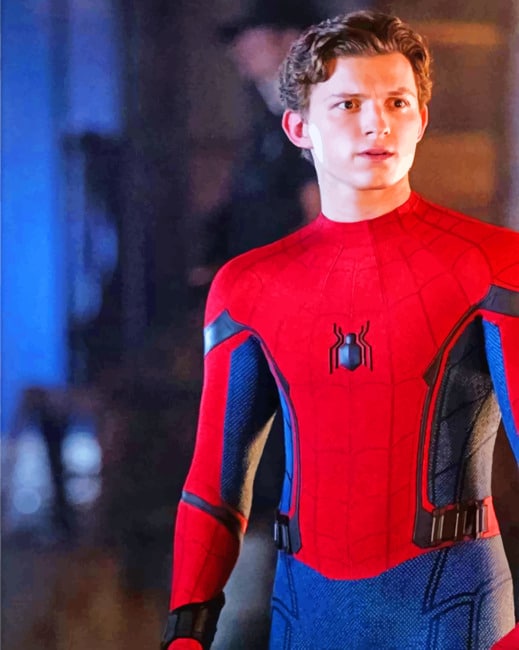 Spiderman Tom Holland paint by numbers