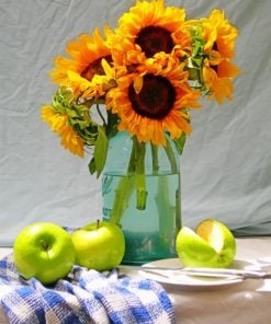 Sunflowers And Apples Paint By Numbers