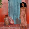 Stylish African Lady paint by numbers